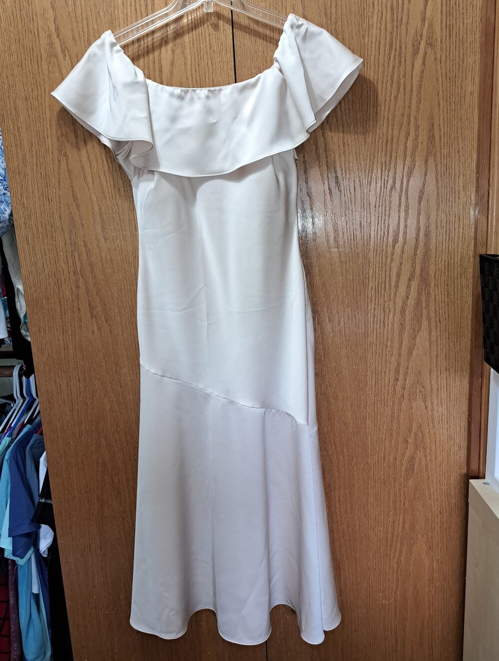 Sam Edelman Sleeveless Ruffle Midi Dress in Light Cream